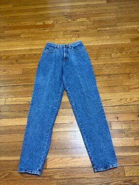 Vintage GAP Womens Reverse Fit Jeans Size 6 Long 6T Blue High Rise Mom Denim